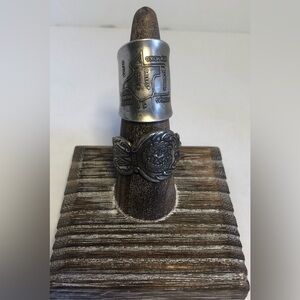 Texas American State Heritage Handcrafted Spoon Ring Set. Detailed Engraving.10